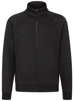 Fruit of the Loom Premium Sweatjacke Schwarz/Dunkelgrau/Grau