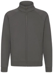Fruit of the Loom Premium Sweatjacke Dunkelgrau/Hellgrau/Grau