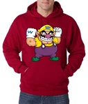 Youth Designz Kapuzenpullover Wario Hoodie Dunkelrot/Bordeaux/Rot
