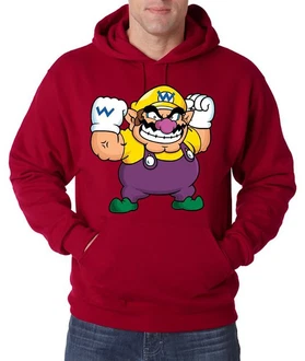 Youth Designz Kapuzenpullover Wario Hoodie Dunkelrot/Bordeaux/Rot