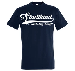 Youth Designz T-Shirt Stadtkind Herren Shirt Dunkelblau