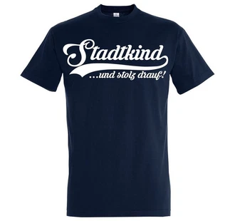 Youth Designz T-Shirt Stadtkind Herren Shirt Dunkelblau