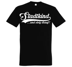Youth Designz T-Shirt Stadtkind Herren Shirt Braun/Grau/Beige/Rosa/Rot/Schwarz
