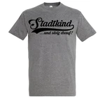 Youth Designz T-Shirt Stadtkind Herren Shirt Grau/Braun/Dunkelgrau