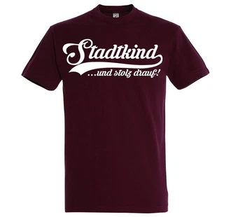 Youth Designz T-Shirt Stadtkind Herren Shirt Dunkelrot/Bordeaux/Lila/Rot Youth Designz T-Shirt Stadtkind Herren Shirt Dunkelrot/Bordeaux/Lila/Rot