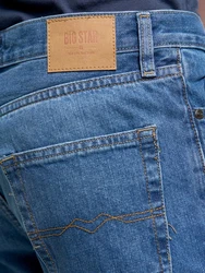 BIG STAR Straight-Jeans TRENT HOHE LEIBHHE Blau/Hellblau