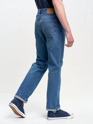 BIG STAR Straight-Jeans TRENT HOHE LEIBHHE Blau/Hellblau