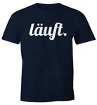 MoonWorks Cooles Lustiges Herren T-Shirt Läuft Fun-Shirt Dunkelblau/Blau MoonWorks Cooles Lustiges Herren T-Shirt Läuft Fun-Shirt Dunkelblau/Blau
