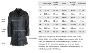 RICANO Ledermantel Safari 