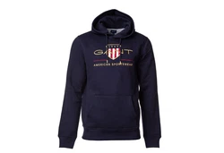 GANT Herren Hoodie - Archive Shield Kapuzen-Pullover blau