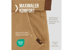 Indicode Herren William Cargohose (15958) Khaki/Braun/Beige