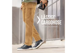 Indicode Herren William Cargohose (15958) Khaki/Braun/Beige