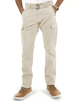 Indicode Herren William Cargohose (15958) Khaki/Beige