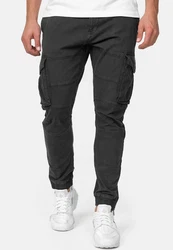Indicode Cargohose Alex Schwarz/Khaki/Dunkelgrau/Dunkelgrün