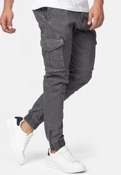 Indicode Cargohose Alex Khaki/Dunkelgrau/Schwarz/Dunkelgrün