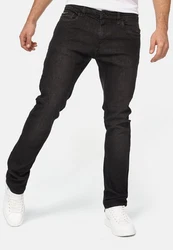 Indicode Herren Texas Jeanshose aus Baumwoll-Mischung mit Stretch Dunkelgrau/Schwarz/Grau/Hellgrau