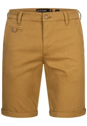 Indicode Herren Cuba Chino Shorts Khaki/Braun/Beige