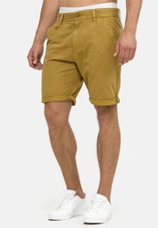 Indicode Herren Cuba Chino Shorts Khaki/Braun/Beige