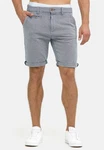 Indicode Herren Cuba Chino Shorts Grau/Hellgrau