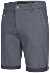 Indicode Herren Cuba Chino Shorts Grau/Dunkelblau/Blau