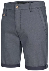 Indicode Herren Cuba Chino Shorts Grau/Dunkelblau/Blau