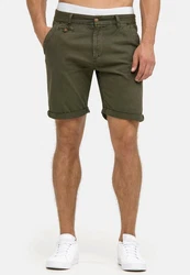 Indicode Herren Cuba Chino Shorts Khaki