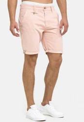 Indicode Herren Cuba Chino Shorts Beige/Khaki/Rosa/Braun
