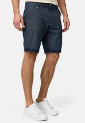 Indicode Herren Cuba Chino Shorts Dunkelblau/Grau/Blau