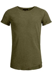 Indicode Kurzarmshirt Willbur Tee Dunkelgrün/Khaki