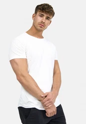 Indicode Kurzarmshirt Willbur Tee Weiß