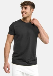 Indicode Kurzarmshirt Willbur Tee Dunkelgrau/Grau/Schwarz