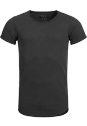 Indicode Kurzarmshirt Willbur Tee Dunkelgrau/Grau/Schwarz