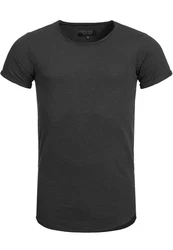 Indicode Kurzarmshirt Willbur Tee Dunkelgrau/Grau/Schwarz