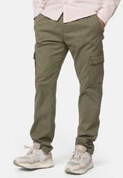 Indicode Broadwick Cargohose aus Baumwolle mit 6 Taschen Dunkelgrün/Khaki