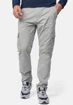 Indicode Broadwick Cargohose aus Baumwolle mit 6 Taschen Hellgrau/Grau/Khaki