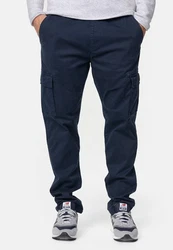 Indicode Broadwick Cargohose aus Baumwolle mit 6 Taschen Blau/Dunkelblau