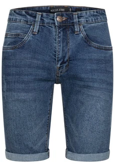 Indicode Herren Caden Jeans Shorts mit 5 Taschen Blau/Hellblau/Dunkelblau
