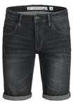 Indicode Herren Caden Jeans Shorts mit 5 Taschen Dunkelgrau/Schwarz/Braun/Grau