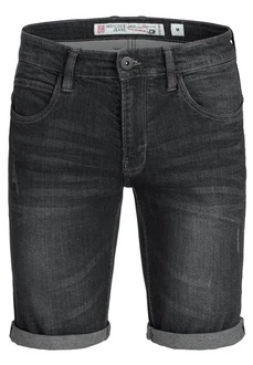 Indicode Herren Caden Jeans Shorts mit 5 Taschen Dunkelgrau/Schwarz/Braun/Grau