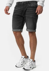 Indicode Herren Caden Jeans Shorts mit 5 Taschen Dunkelgrau/Khaki/Grau/Hellgrau/Braun