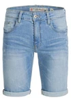 Indicode Herren Caden Jeans Shorts mit 5 Taschen Hellblau/Blau
