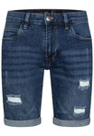 Indicode Herren Caden Jeans Shorts mit 5 Taschen Hellblau/Blau/Dunkelblau