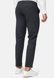 Indicode Herren Rodekro Chinohose Super Stretch mit 4 Taschen Dunkelblau/Dunkelgrau/Grau