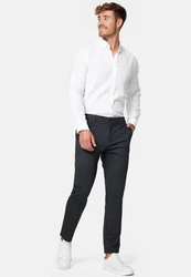 Indicode Herren Rodekro Chinohose Super Stretch mit 4 Taschen Dunkelblau/Dunkelgrau/Grau