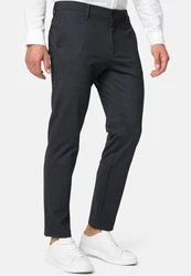 Indicode Herren Rodekro Chinohose Super Stretch mit 4 Taschen Dunkelblau/Dunkelgrau/Grau