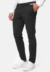 Indicode Herren Rodekro Chinohose Super Stretch mit 4 Taschen Dunkelgrau/Grau/Khaki/Hellgrau