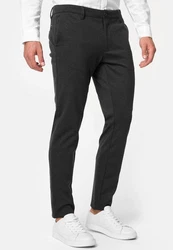 Indicode Herren Rodekro Chinohose Super Stretch mit 4 Taschen Dunkelgrau/Grau/Khaki/Hellgrau