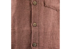 KUNST UND MAGIE Langarmhemd Fischerhemd Freizeithemd Braun/Rot/Dunkelrot/Lila/Bordeaux