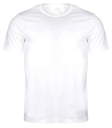 T-Shirt T-Shirt - Casual Fit - Kurzarm - Einfarbig - Wei