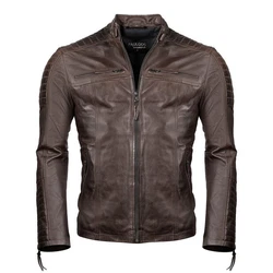 PAULGOS Herren Jacke Biker Look (D1) D1
